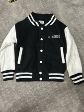 Black And White Letterman Youth Xs Jacket B88