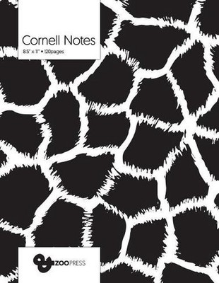 Cornell Notes: B&W Giraffe Pattern Cover - Best Note Taking System for Students,