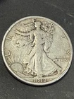 1918 50C Walking Liberty Half Dollar free shipping