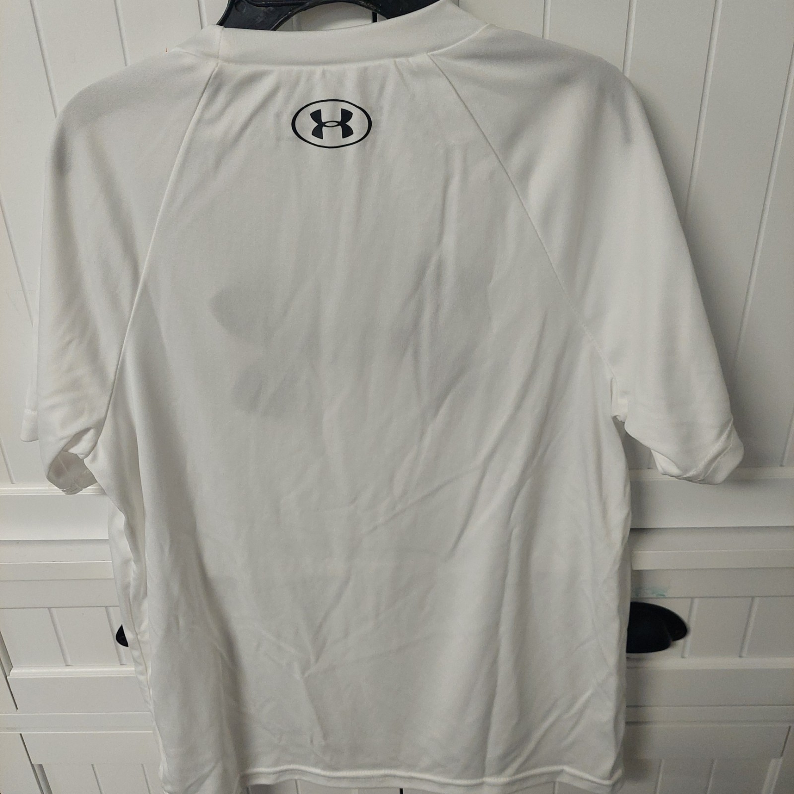 Under Armour T-Shirt Heat Gear Youth Small White & Black NEW WITH TAGS thumbnail 3