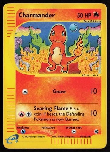 2002 Pokemon Expedition Charmander Reverse Holo Foil #98 /165 NM