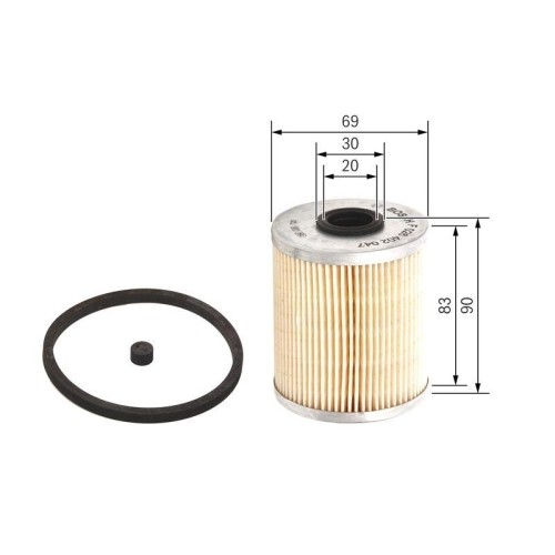 Kraftstofffilter Bosch F026402047 FüR Fiat Gmc Nissan Opel Renault Vauxhall-image