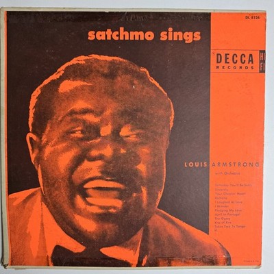 Louis Armstrong And His Orchestra   Satchmo Sings Lp Decca DL 8126