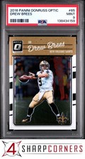 2016 PANINI DONRUSS OPTIC #65 DREW BREES HOF PSA 9
