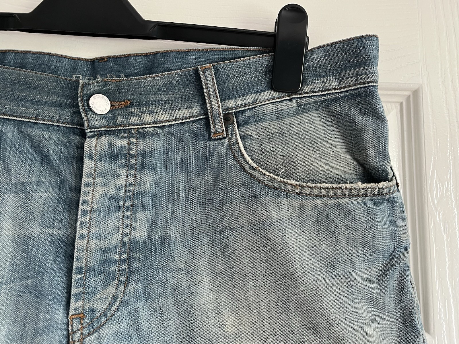 Prada Denim Blue Bermuda Shorts Size Waist 34” Mens Shorts thumbnail 4