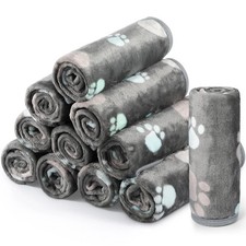 12 Pieces Pet Blanket Soft Fleece Dog Fluffy Doggie Warm Felt Throw Sp...