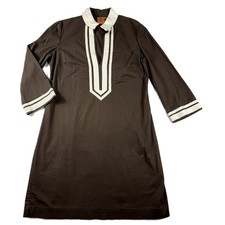 Tory Burch Brown & white Tunic Dress size 14