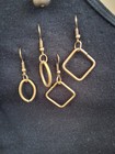 Lot Of 10 Antiqued Brass & Coppery Toned Mixed Jewelry Earrings Necklaces — photo 8