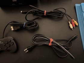 Sega Saturn Model 2 Console W/ Controller Cables 4 Games Tested Working