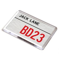 FRIDGE MAGNET - Jack Lane BD23 - UK Postcode