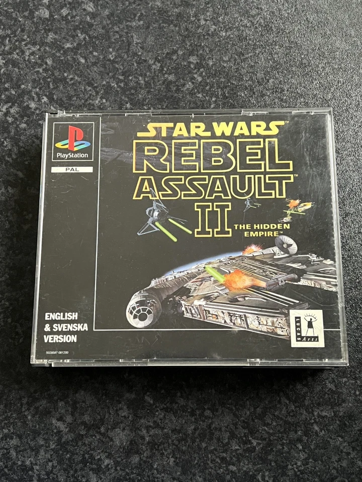 Star Wars Rebel Assault 2 II PS1 (COMPLETE) RARE BIG BOX PlayStation black label - Image 4 of 4