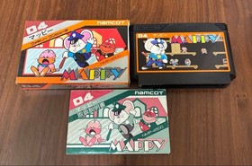 Namcot Mappy Famicom Soft (With original box NMP 4500)