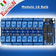 Modul 16 Relais 12V - Eing&auml;nge 0/5V OPTO - 250V /10A Relaisausgang Arduino Pic ARM