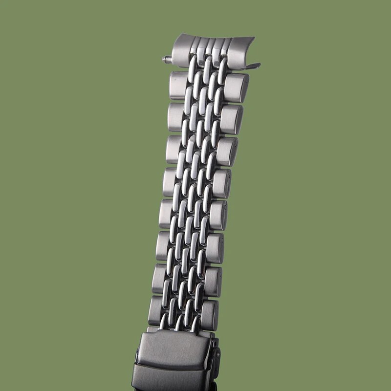 StrapsCo Stainless Steel Beads of Rice Metal Bracelet Watch Band Strap eBay