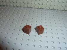2 x LEGO OldBrown bricks 1x1 ref 3005 Set 6762/6769/6766/6763/10124/10018/6079..