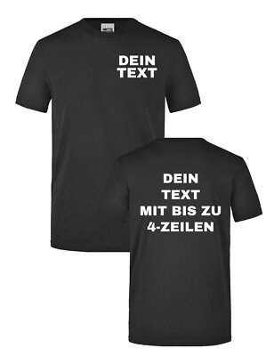 Mens Workwear T-Shirt With Text Personalised Gift Men Workwear