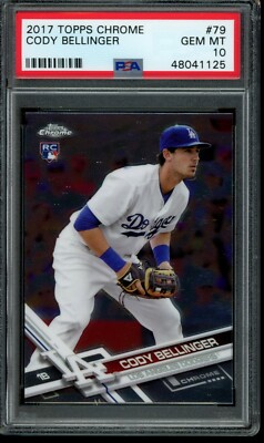 2017 Topps Chrome Cody Bellinger RC #79 PSA 10 Gem Mint Rookie 