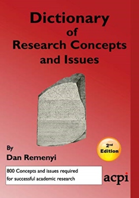 A Dictionary of Research Concepts and Issues-2nd Ed -  NEW Professor Dan R 2018