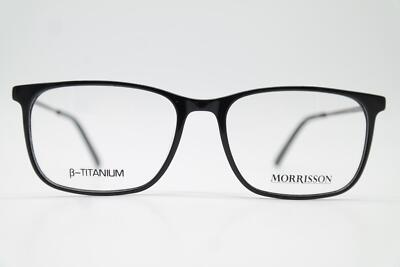 Lunettes MORRISSON 91013 TITANIUM Noires Argentées Ovales Monture