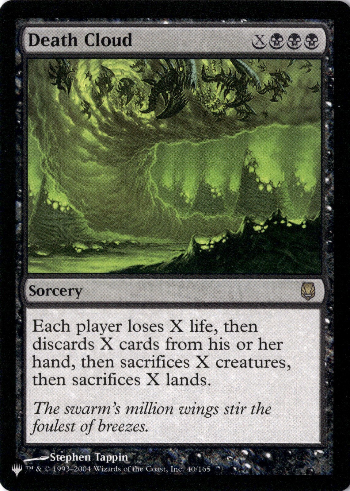 Death Cloud NM/M* Darksteel (The List) ENGLISH 40/165 mtg -UnltdCards