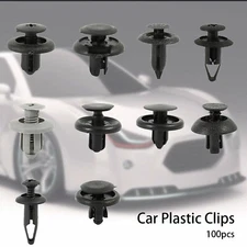 100pcs Bumper Clips FENDER TRIM Car Push Pin Rivet  Fastener Retainer 9 8 7 6mm/
