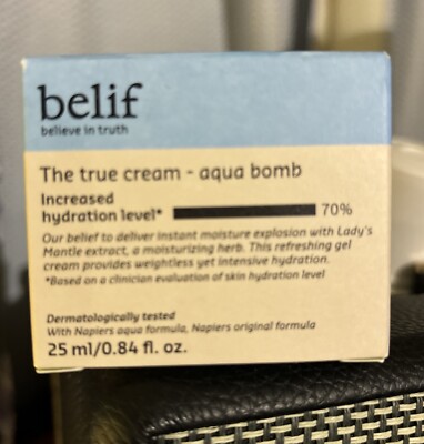 belif the true cream aqua bomb with free laneige water bank & sleeping mask