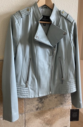 NWT Women Leather Jacket By London Fog 