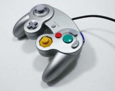 Authentic Original Nintendo Gamecube Controller - Silver - Works with Wii
