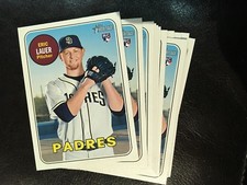 2018 Heritage High Number 685 Eric Lauer 10 count Rookie Card lot Padres