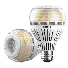 SANSI LED Light Bulb 4000lm 250W Equiv. 3000K Warm White Energy Efficient 2 pcs