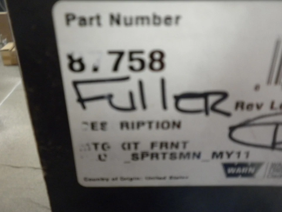 Kit de montaje de arado WARN 87758 Polaris Sportsman 400.500 y 800 Foto 3 de 3