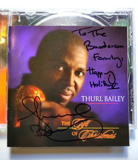 Thurl Bailey The Gift of Christmas CD Album Hand Signed 2001 Funk Soul Holidays