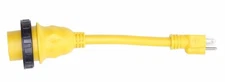 AMP UP Marine Shore Power Pigtail Adapter Cord 125v 30a Female x 15a Male 30 15