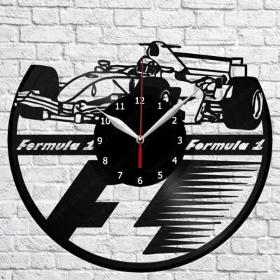 Formula 1 Vinyl Record Wall Clock Home Fan Art Decor 12'' 30 cm 7084