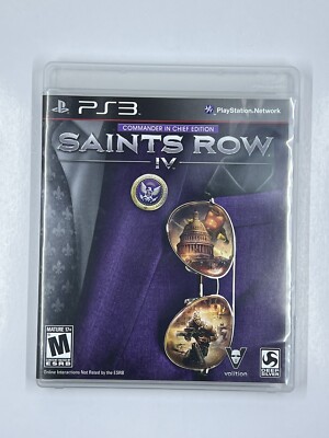 Jeu Saints Row IV PS3 - Version PlayStation 3 Complète, Très Bon état, Boîte Et Manuel Inclus
