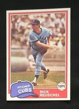1981 TOPPS #645 RICK REUSCHEL CHICAGO CUBS NM-MT or BETTER! 214 WINS! 3X AS!
