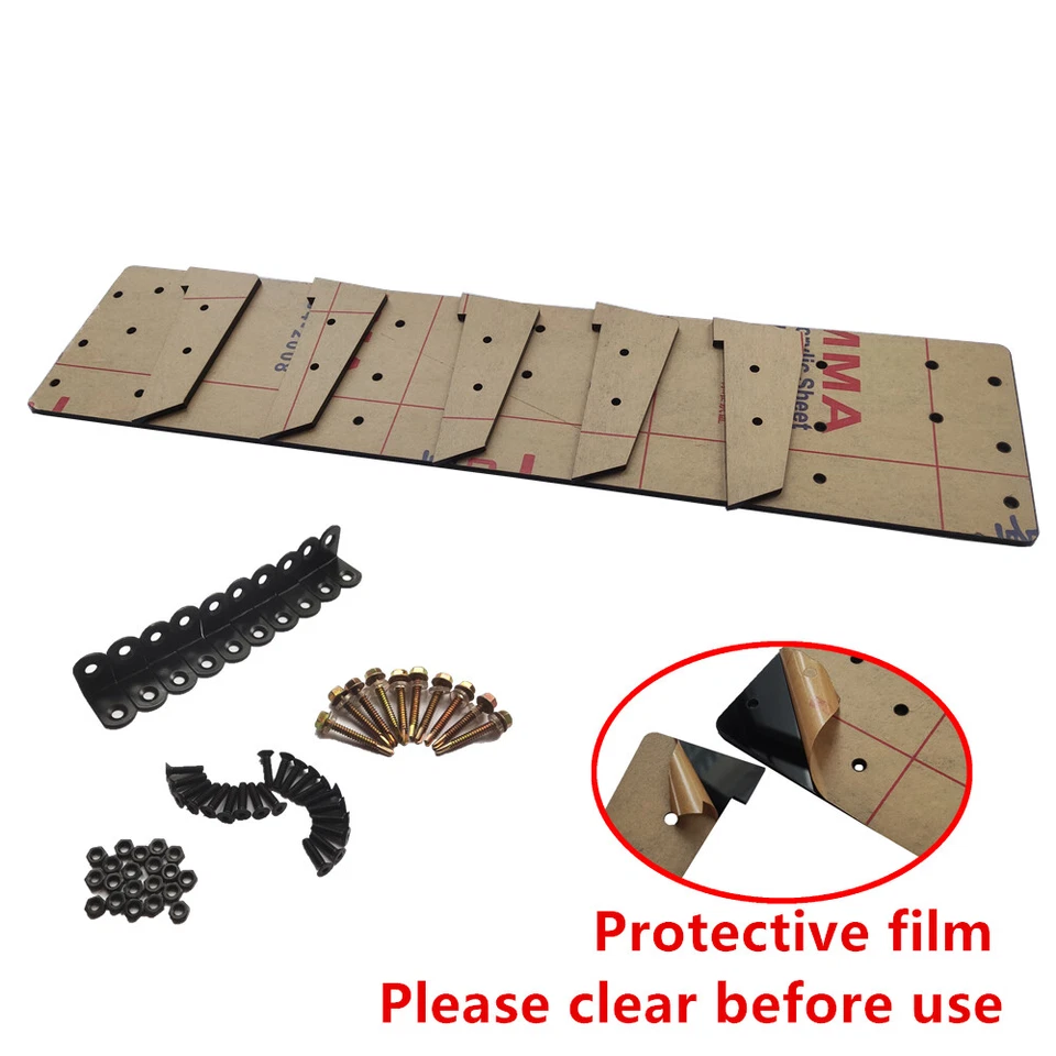 34x5" Fit For Hyundai Sonata 06-10 Rear Bumper Diffuser Fin Splitter Universal  Foto 4 de 4