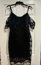 Guess Women's Cold-Shoulder Lace Dress