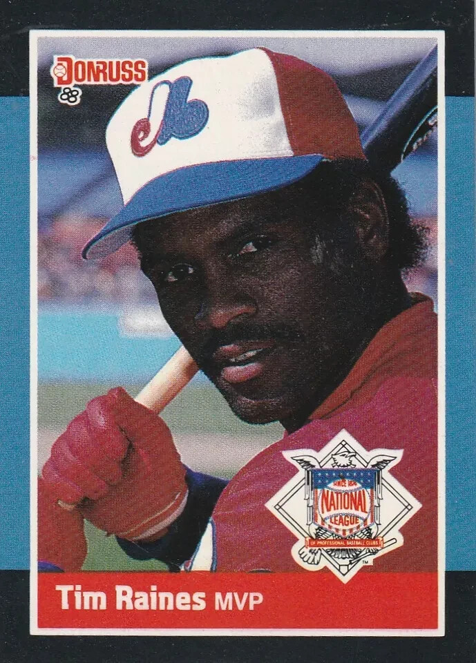 1988 Donruss All-Stars SP #62 Tim Raines Montreal Expos HOF