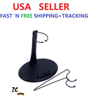 1/6 scale Action Figure display Stand w/ U  C hook Adjustable Height