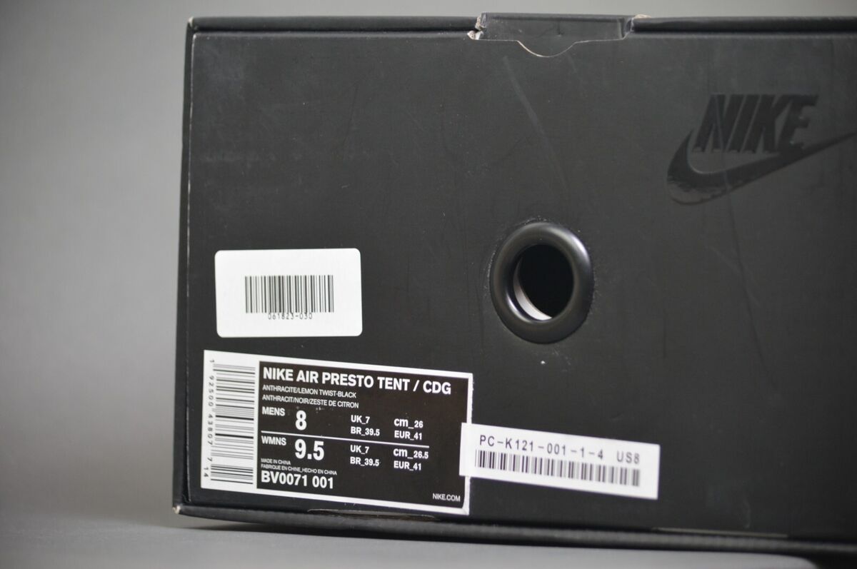 DS - Nike Presto Foot Tent Comme des Garcons (CDG) Black DS - Nike Presto Foot Tent Comme des Garcons (CDG) Black