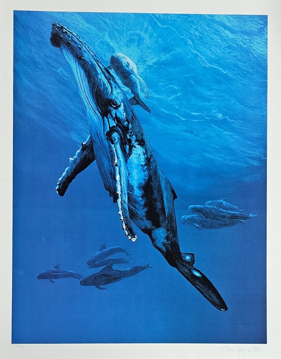 絵画 showatanabe whale love & surfer SALE‼️showatanabe whale love & surfer 絵画 showatanabe whale love