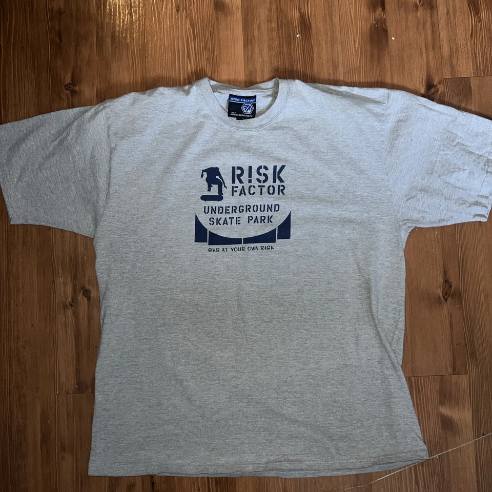 Camiseta de skate vintage Risk Factor JNCO años 90 Foto 2 de 3