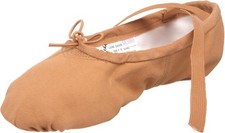 SANSHA Women's Pro 1 Canvas Ballet Slipper Flesh