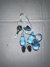 Swarovski Crystal BABY BOY AQUAMARINE~Bottles~Shoes~Pacifiers~rattle