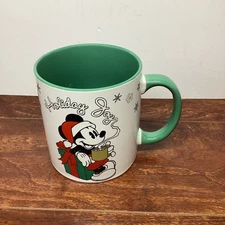 Mickey Mouse Holiday Joy Christmas  20 Oz Ceramic Coffee Mug Cup Disney