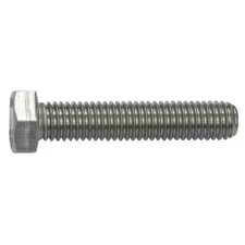 #10-32 X 1/2 In Hex Hex Machine Screw, Plain 18-8 Stainless Steel, 100 Pk,
