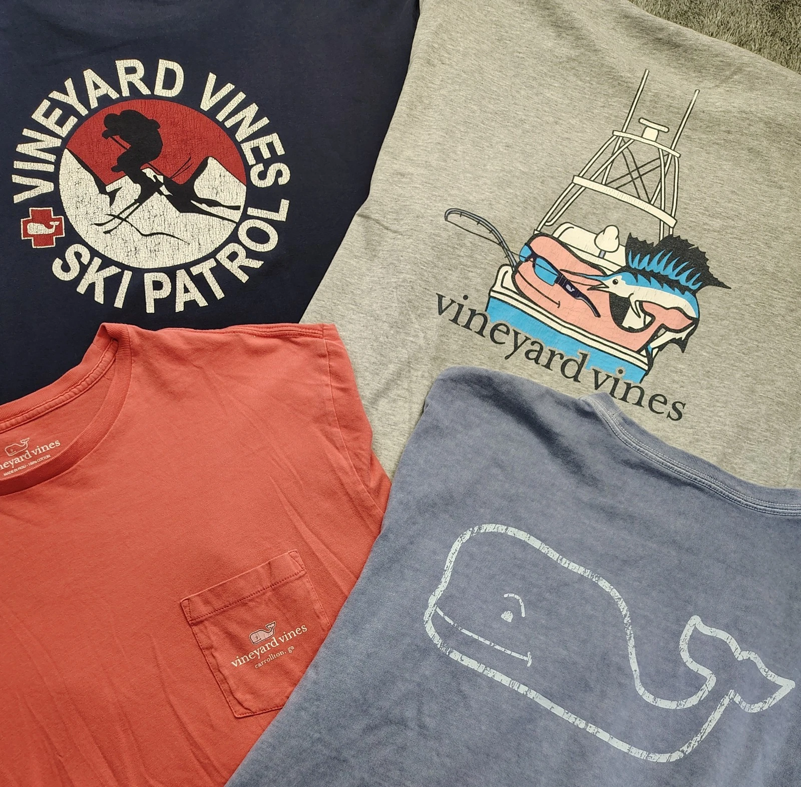 Lot Of 4 Vineyard Vines Long & Short Sleeve T-Shirts Mens L Fishing Ski Patrol
Opens in a new window
