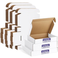 Eupako 18 Pack Small Shipping Boxes Assorted Sizes, 11x8x2, 12x9x3, 13x10x2-6...