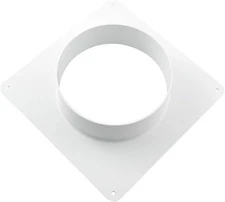 Plastic Air Duct Connector Flange Panel 6" Dryer Vent Wall Plate Duct Connector 
